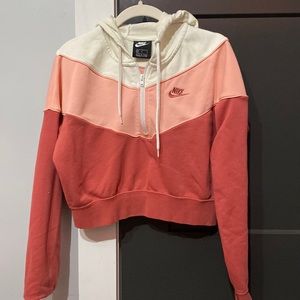 Nike, medium multicolor pink hoodie